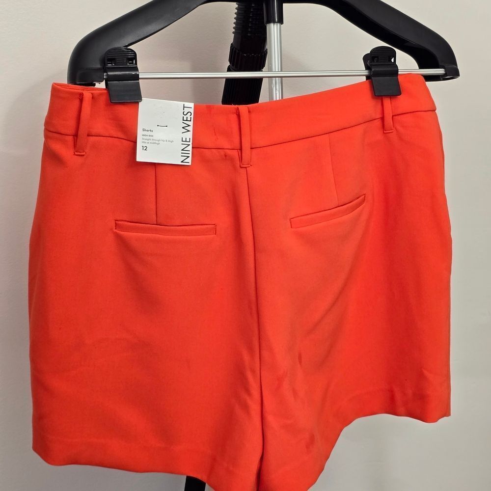 Nine West Women's Orange Tailored Shorts NWT